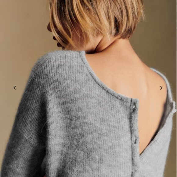 Gray Sezane Gaspard Cardigan - Picture 3 of 4